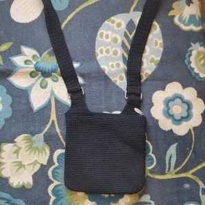 Cute Old Navy Black Crocheted Crossbody Bag